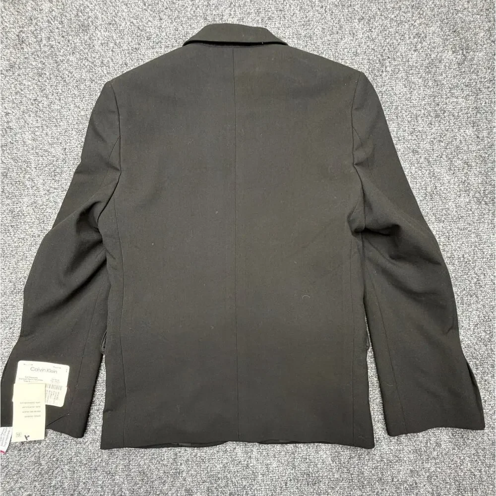 Calvin Klein Boys Size 10 Black X Slim Fit Stretch Suit Blazer NWT NEW